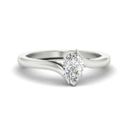 Twisted Shank Solitaire Engagement Ring